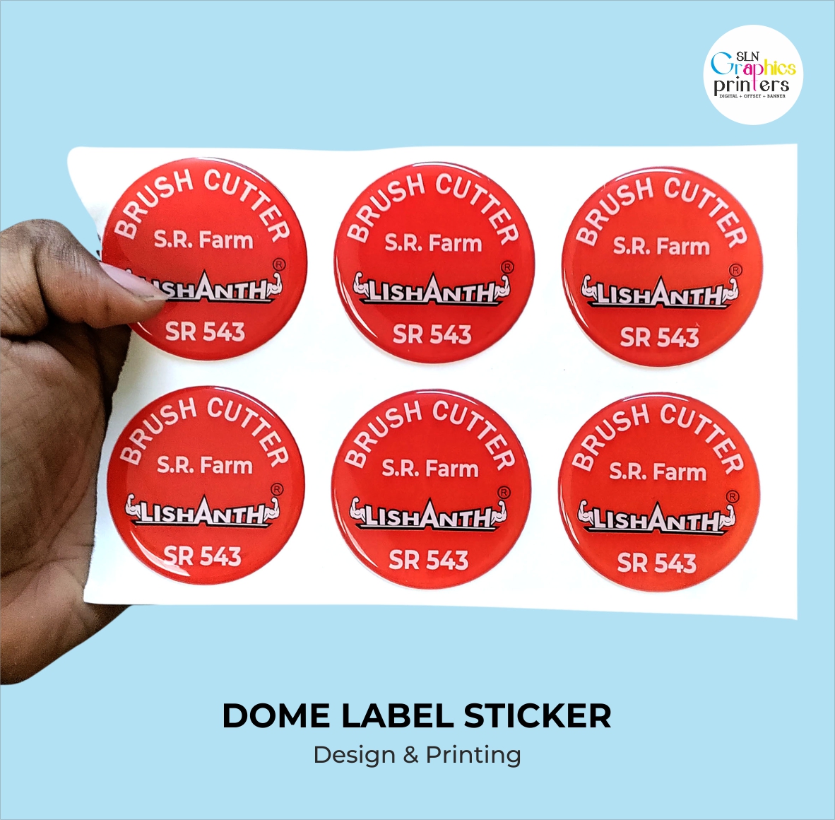 Dome Label Sticker